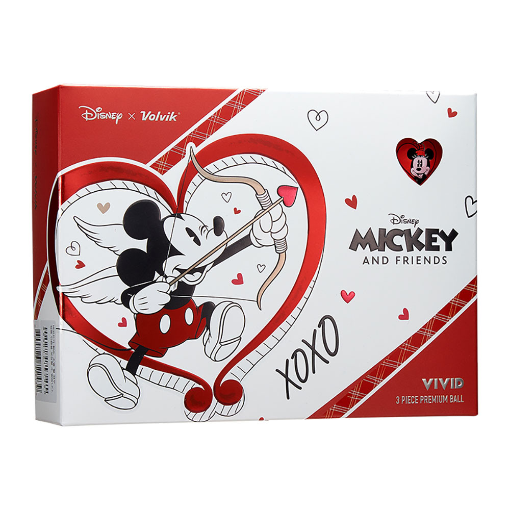 Volvik Vivid Disney Mickey & Minnie LOVE Edition Golf Balls - 1